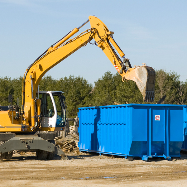 can i choose the location where the residential dumpster will be placed in Augusta MI